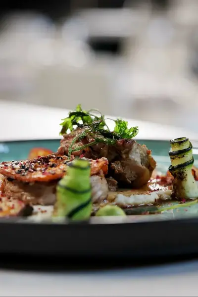 Chique gerecht op een bord
